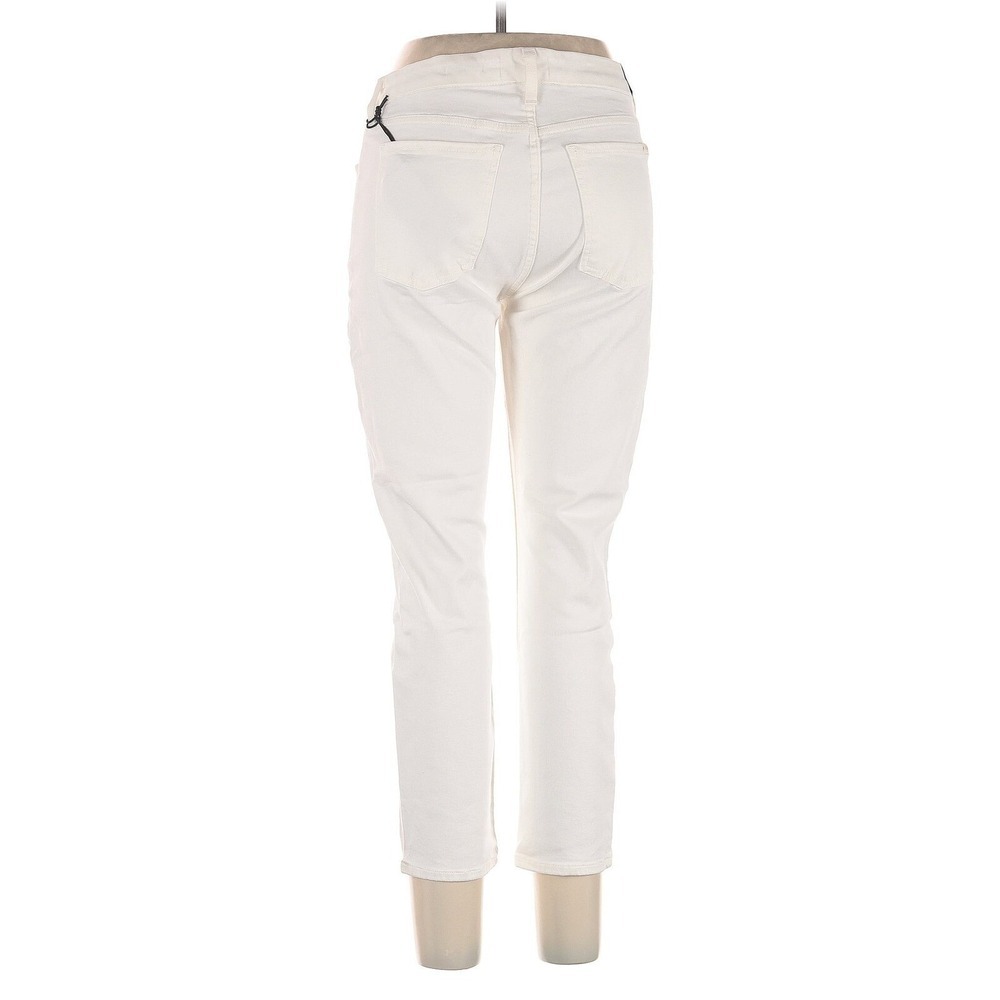 JEN7 by 7 For All Mankind‎ White Boyfriend Skinny Jeans Sz 10 NWT - Picture 2 of 4
